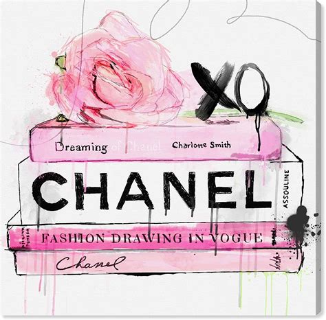 Oliver Gal 'Dripping Roses and Chanel' The Floral and Botanical 